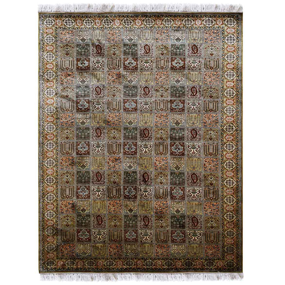 Ica Hand Knotted Persian Original Silk Area Rug