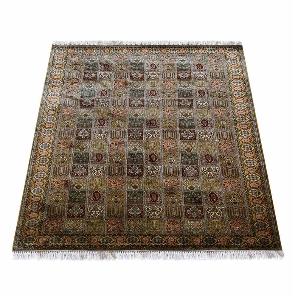 Ica Hand Knotted Persian Original Silk Area Rug