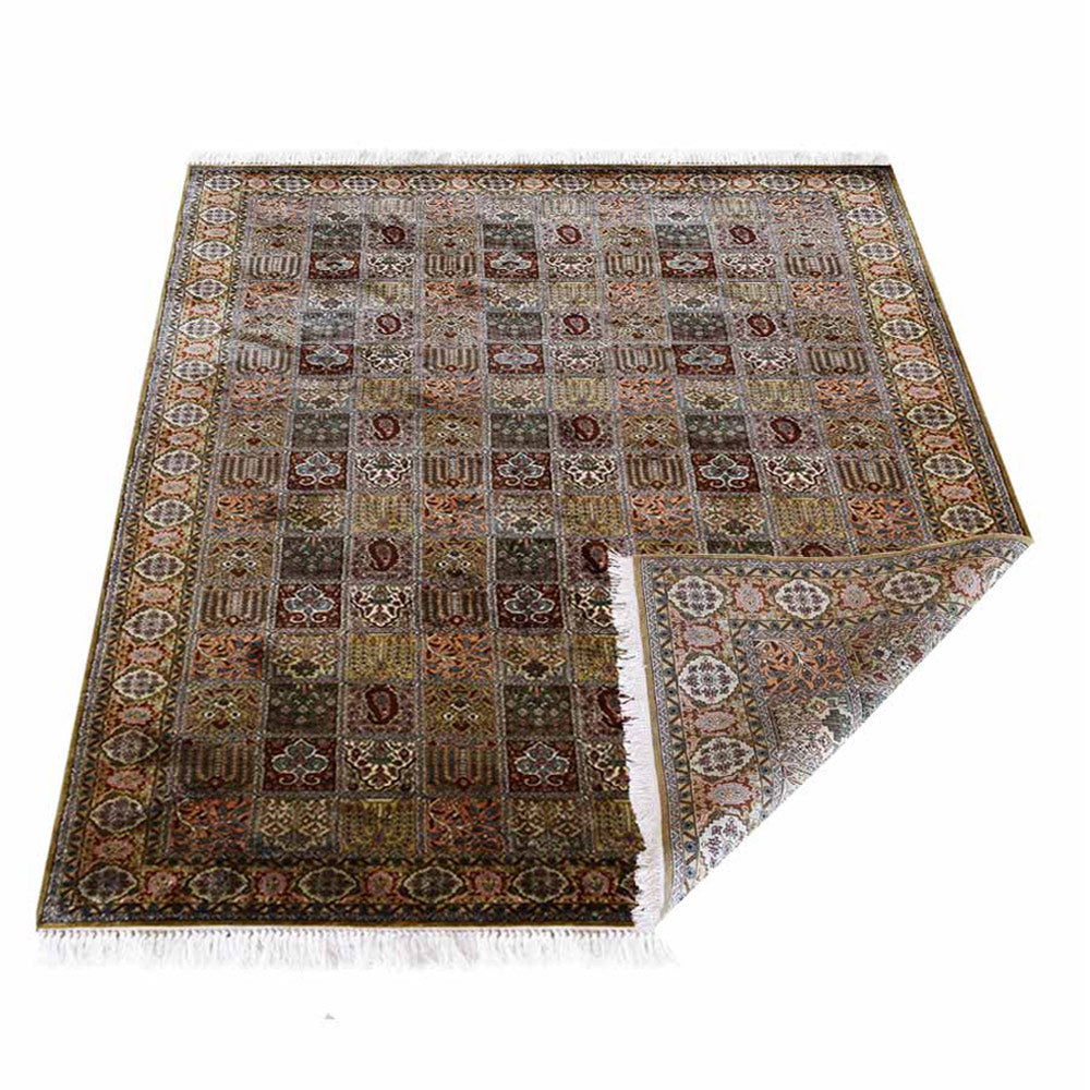 Ica Hand Knotted Persian Original Silk Area Rug