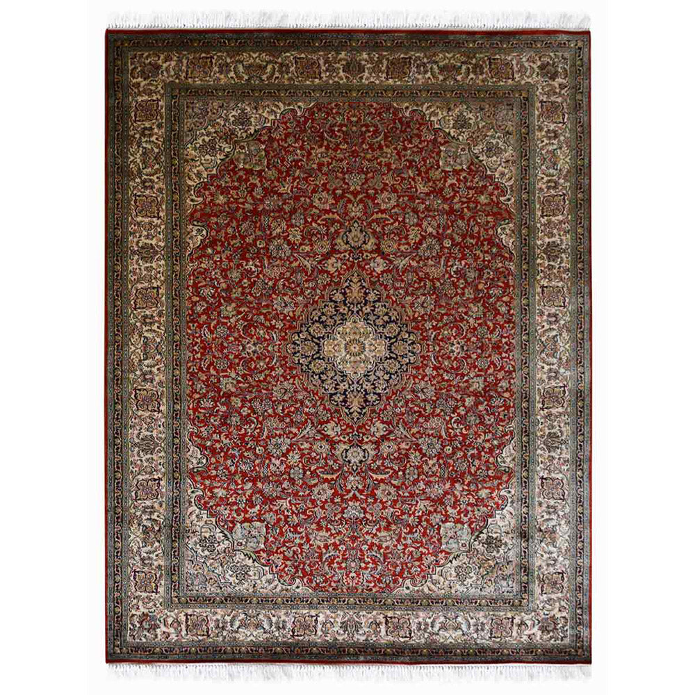 Kshitij Hand Knotted Persian Original Silk Area Rug