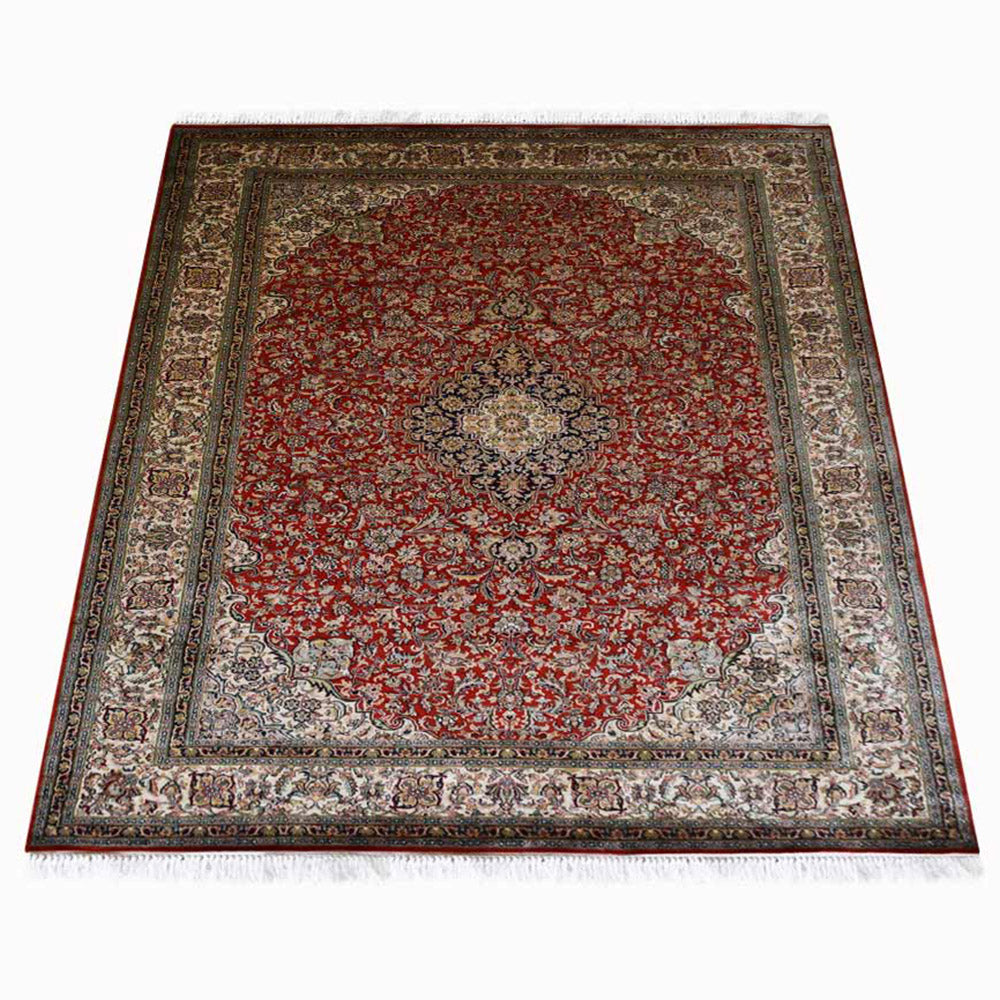 Kshitij Hand Knotted Persian Original Silk Area Rug