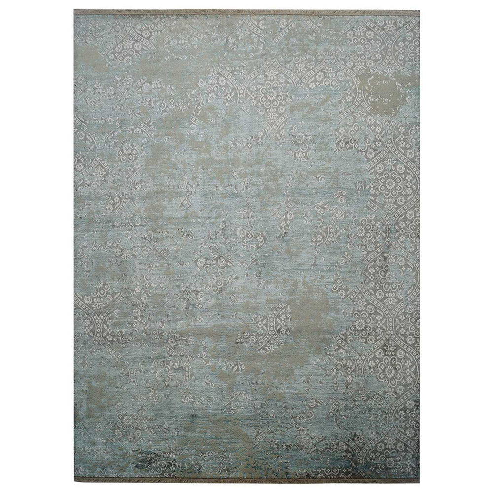 Aeron Hand Knotted Persian Wool And Viscose Area Rug