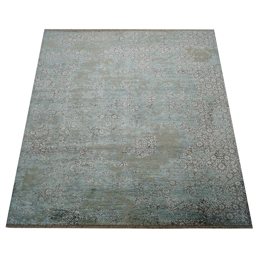 Aeron Hand Knotted Persian Wool And Viscose Area Rug