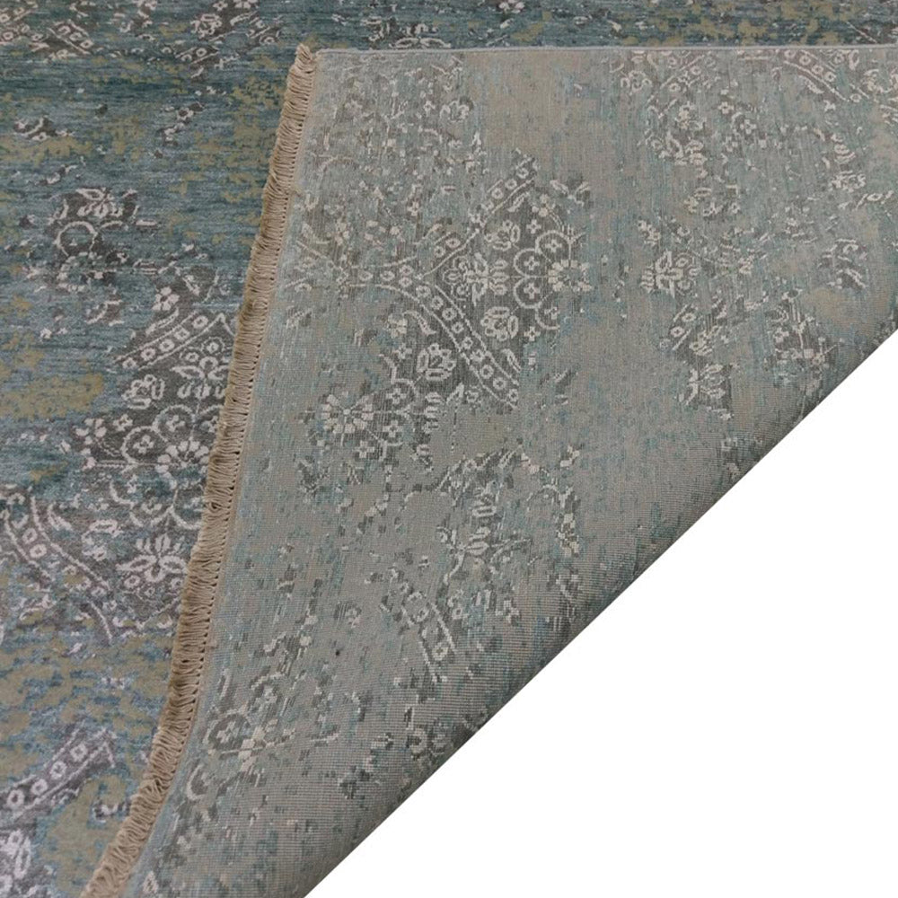 Aeron Hand Knotted Persian Wool And Viscose Area Rug