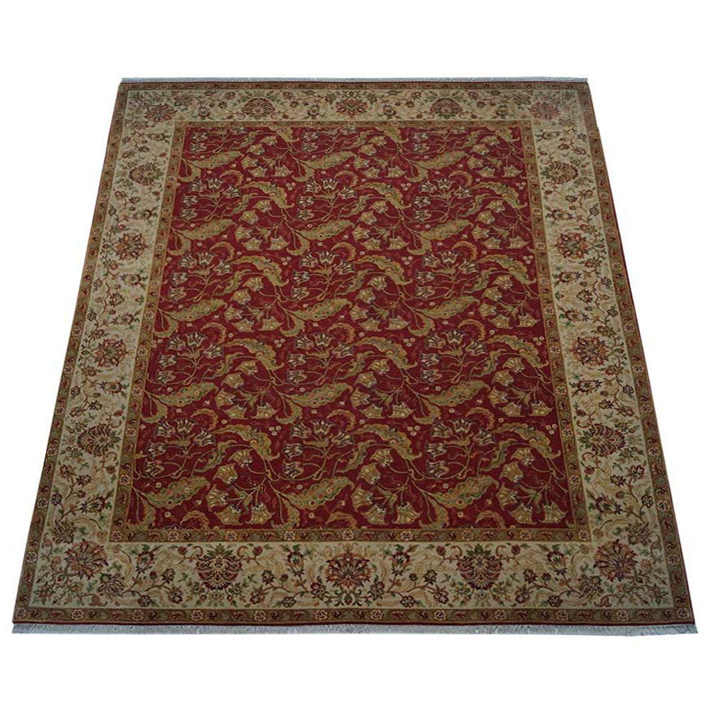 Fes Hand Knotted Persian Silk And Wool Area Rug