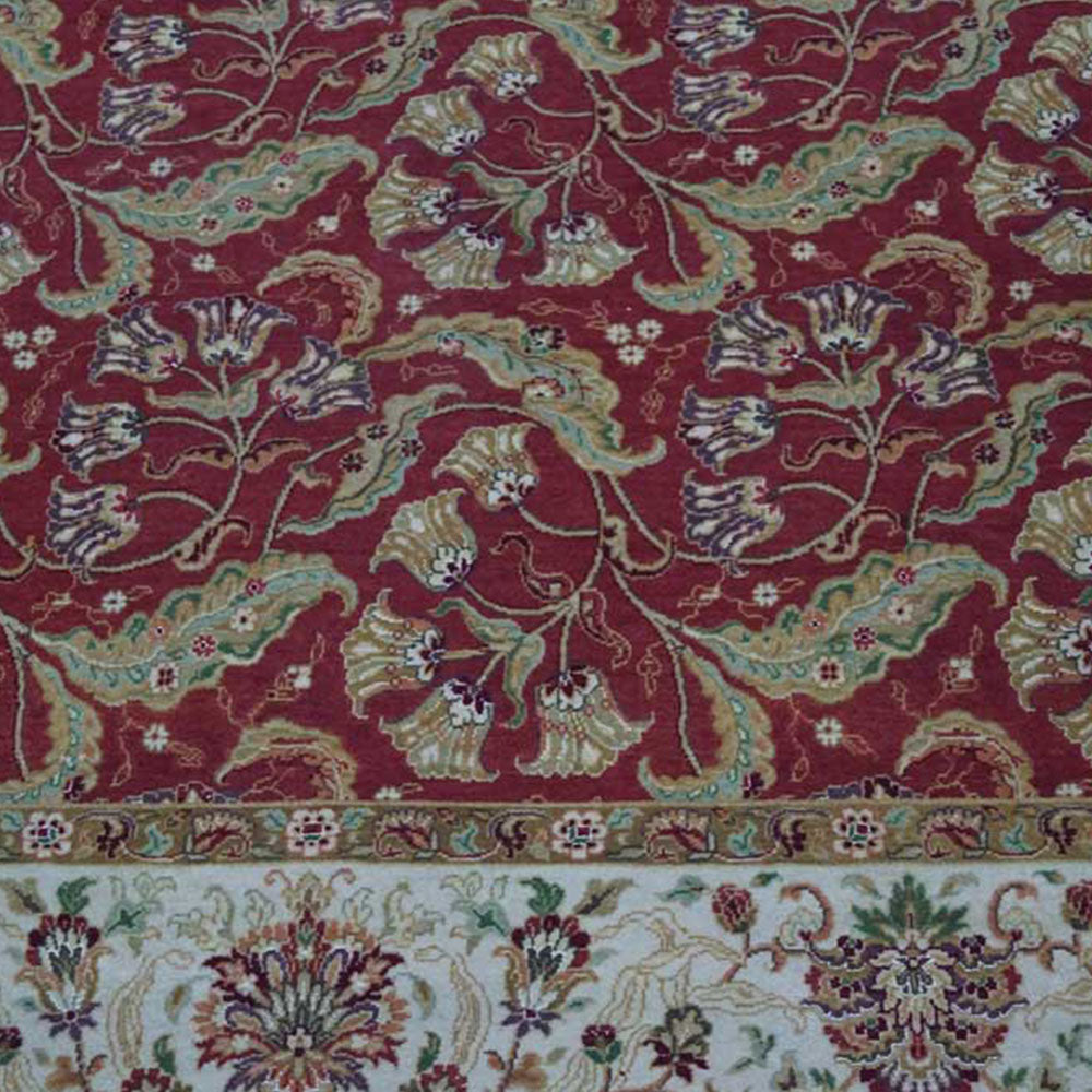 Fes Hand Knotted Persian Silk And Wool Area Rug