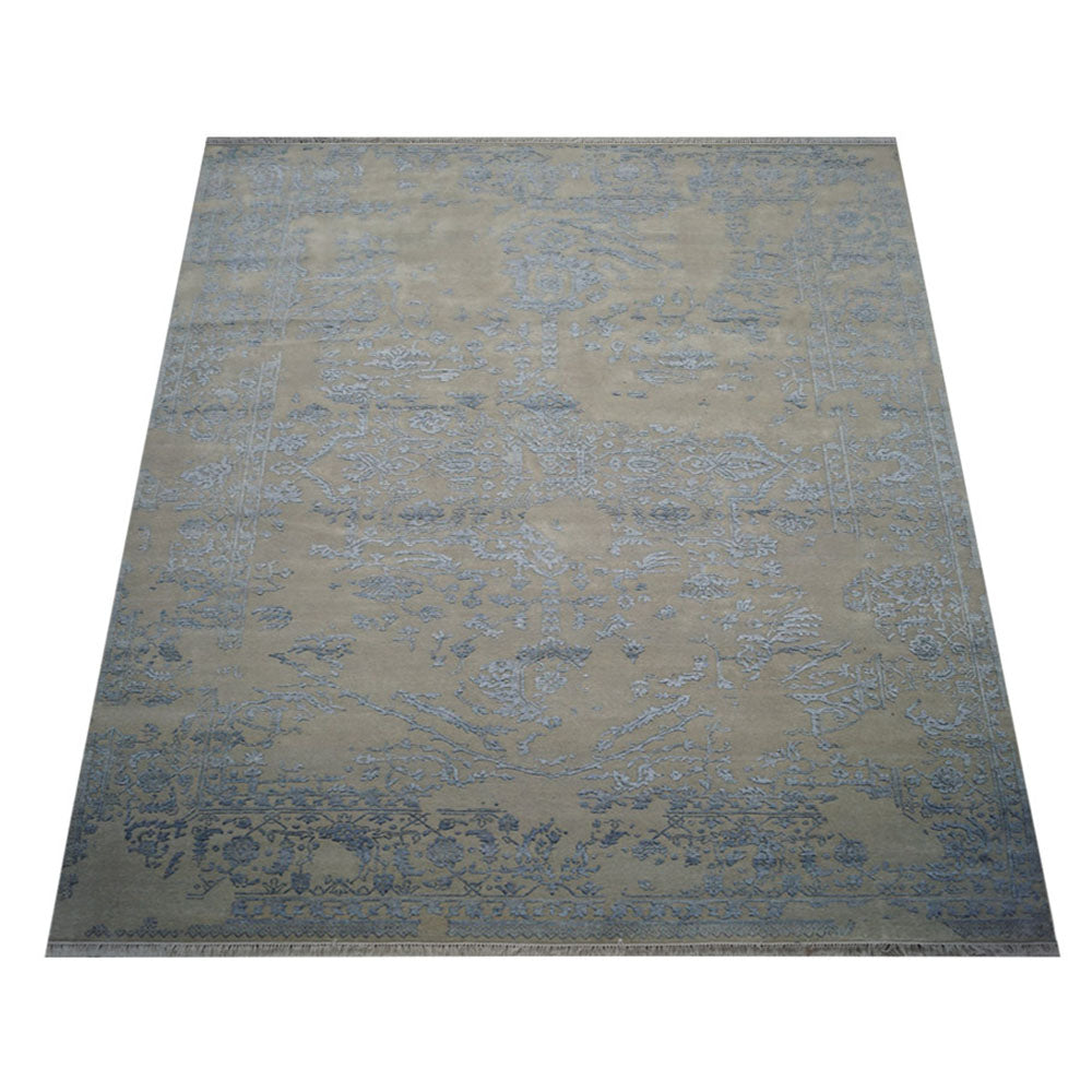 Jasper Hand Knotted Persian Wool And Viscose Area Rug