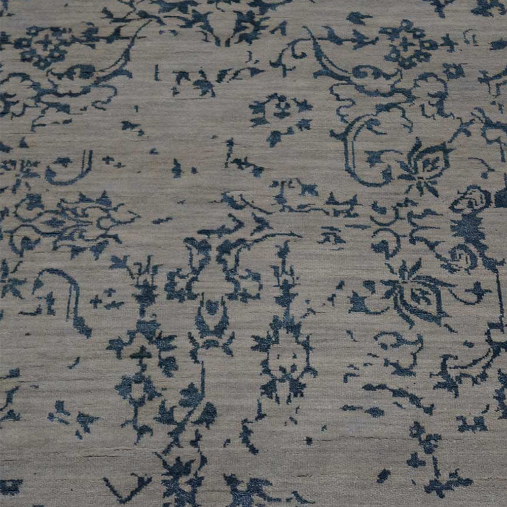 Zephyra Hand Knotted Persian Wool And Viscose Area Rug