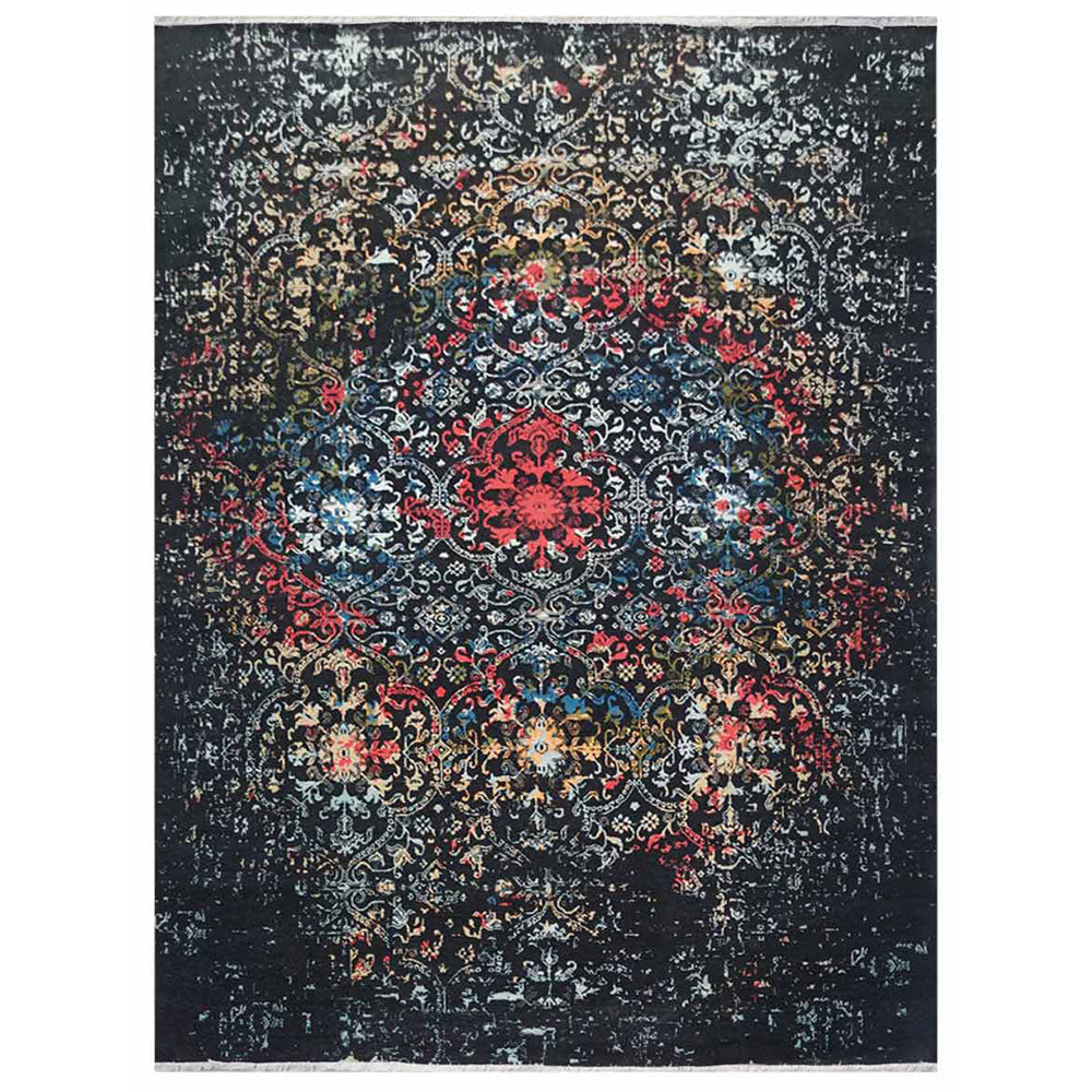 Killarney Hand Knotted Persian Wool And Viscose Area Rug