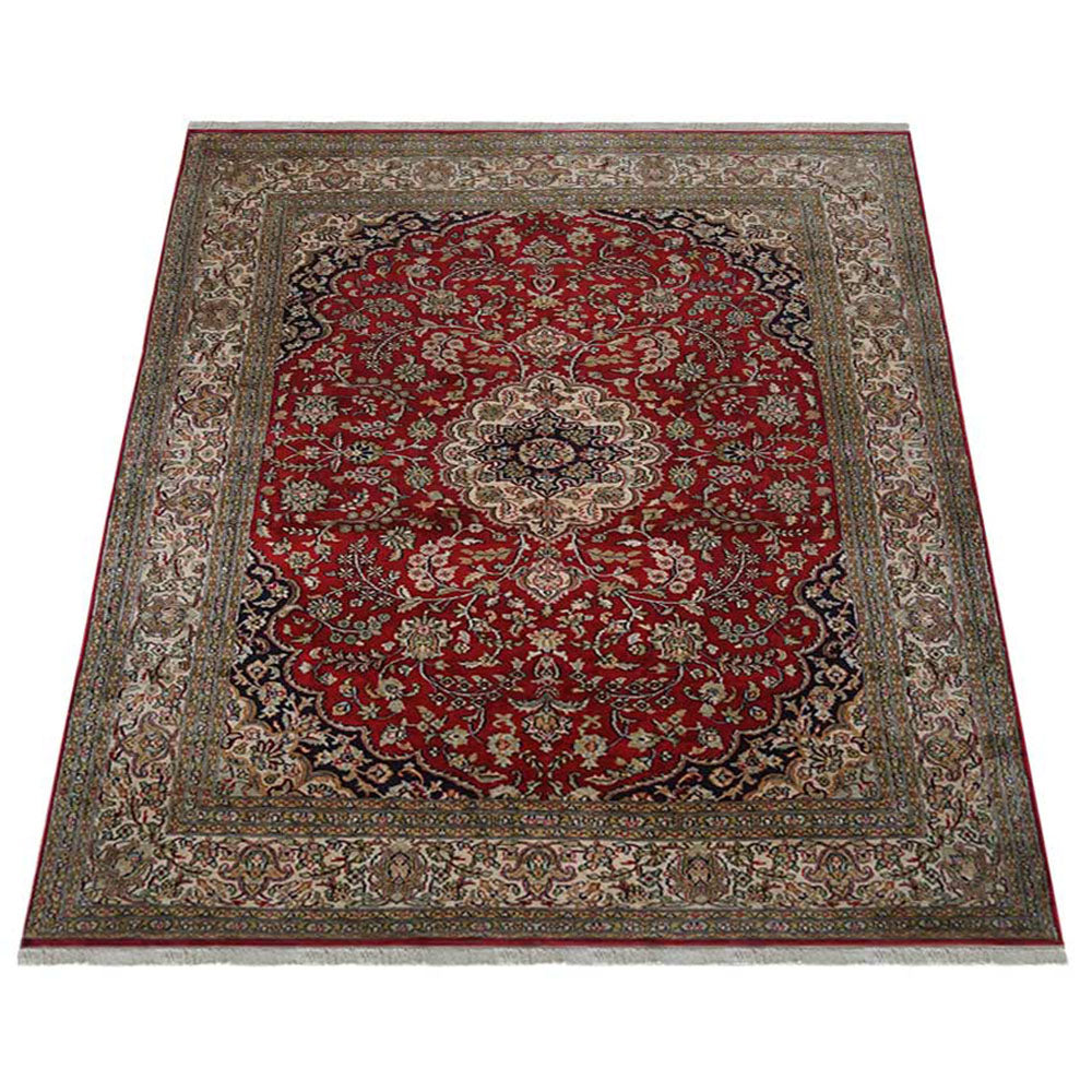 Uppsala Hand Knotted Persian Original Silk Area Rug