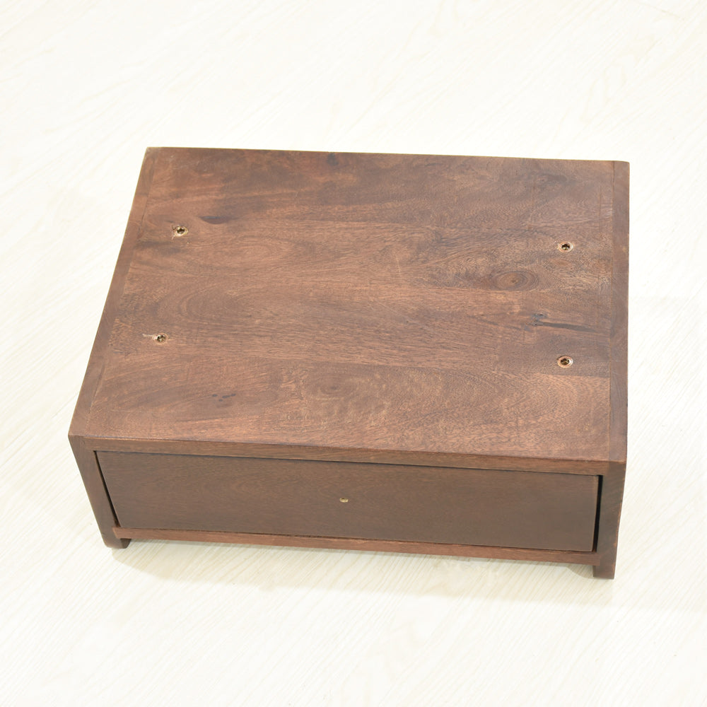 Aria - Drawer Solid Wood Side Table