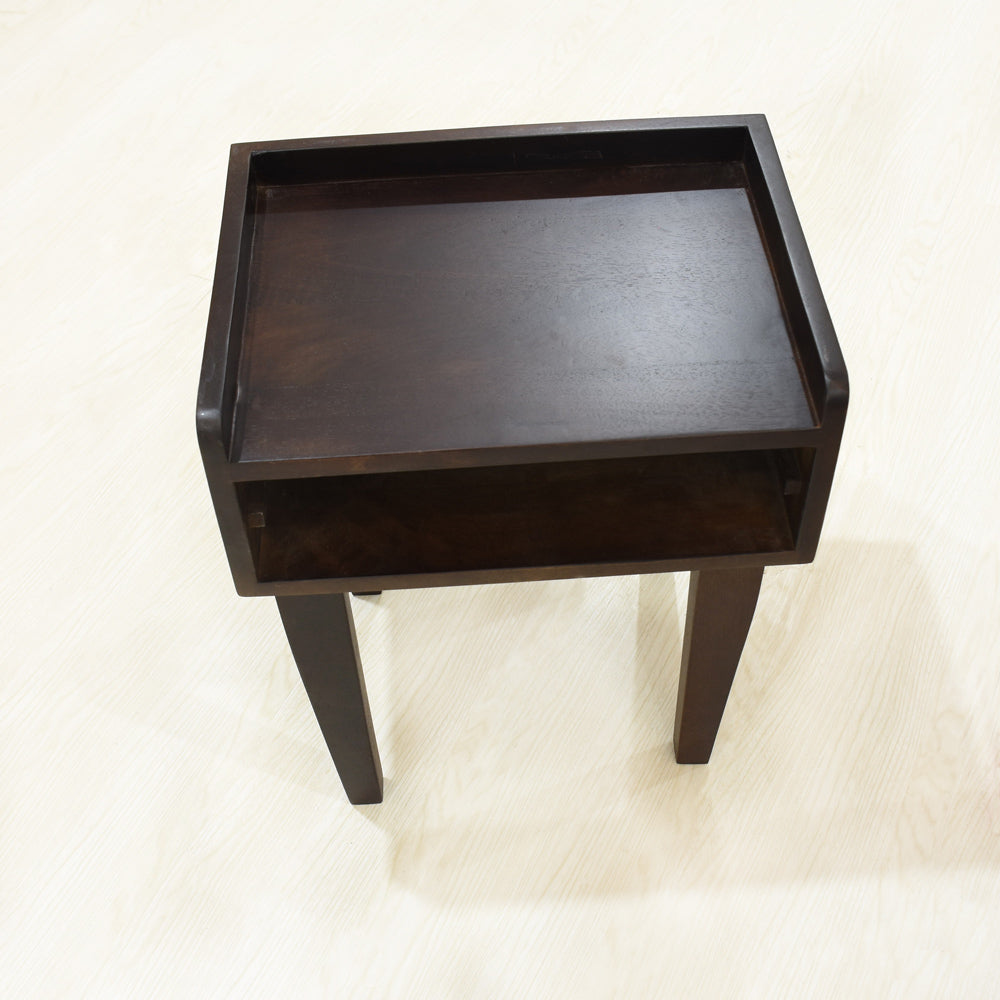 Aria - Drawer Solid Wood Side Table