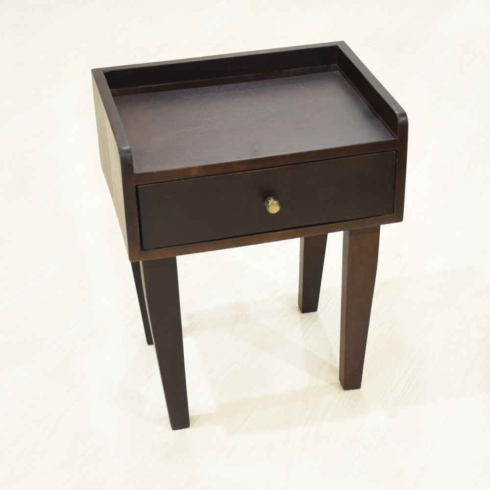 Aria - Drawer Solid Wood Side Table