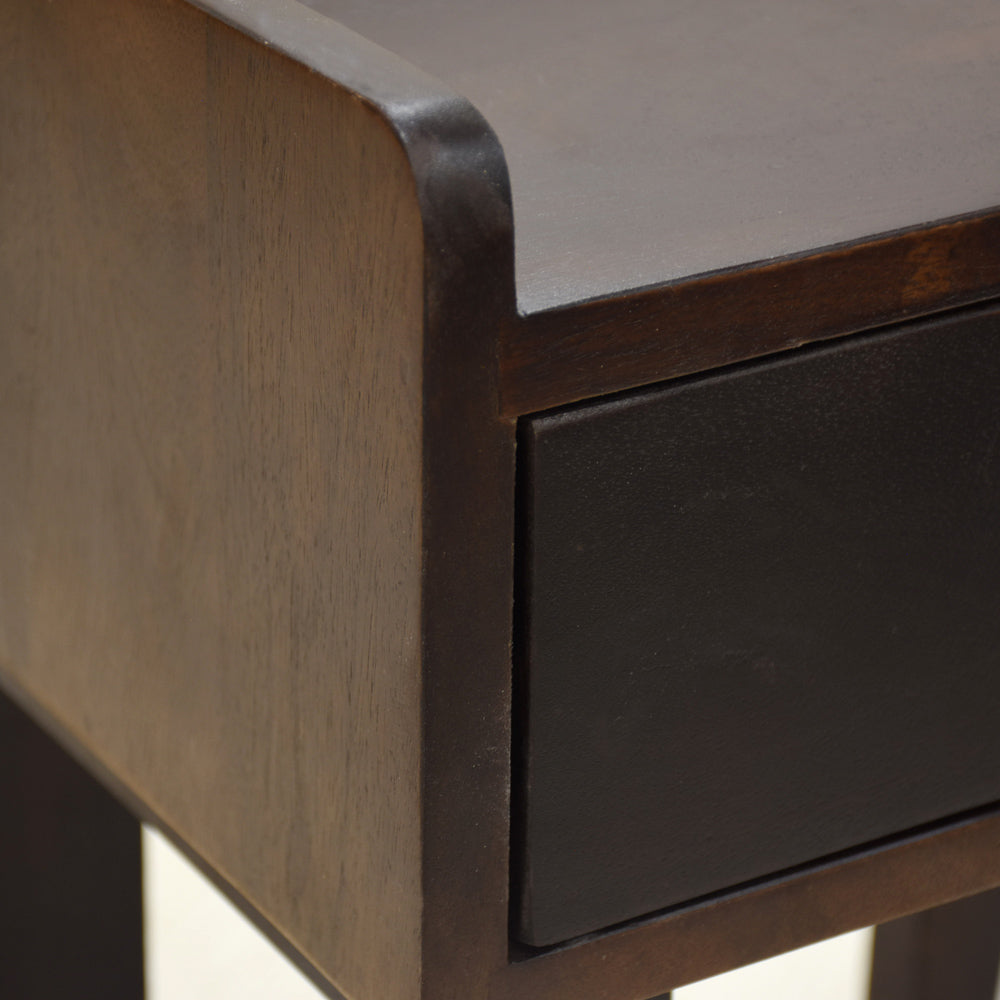 Aria - Drawer Solid Wood Side Table