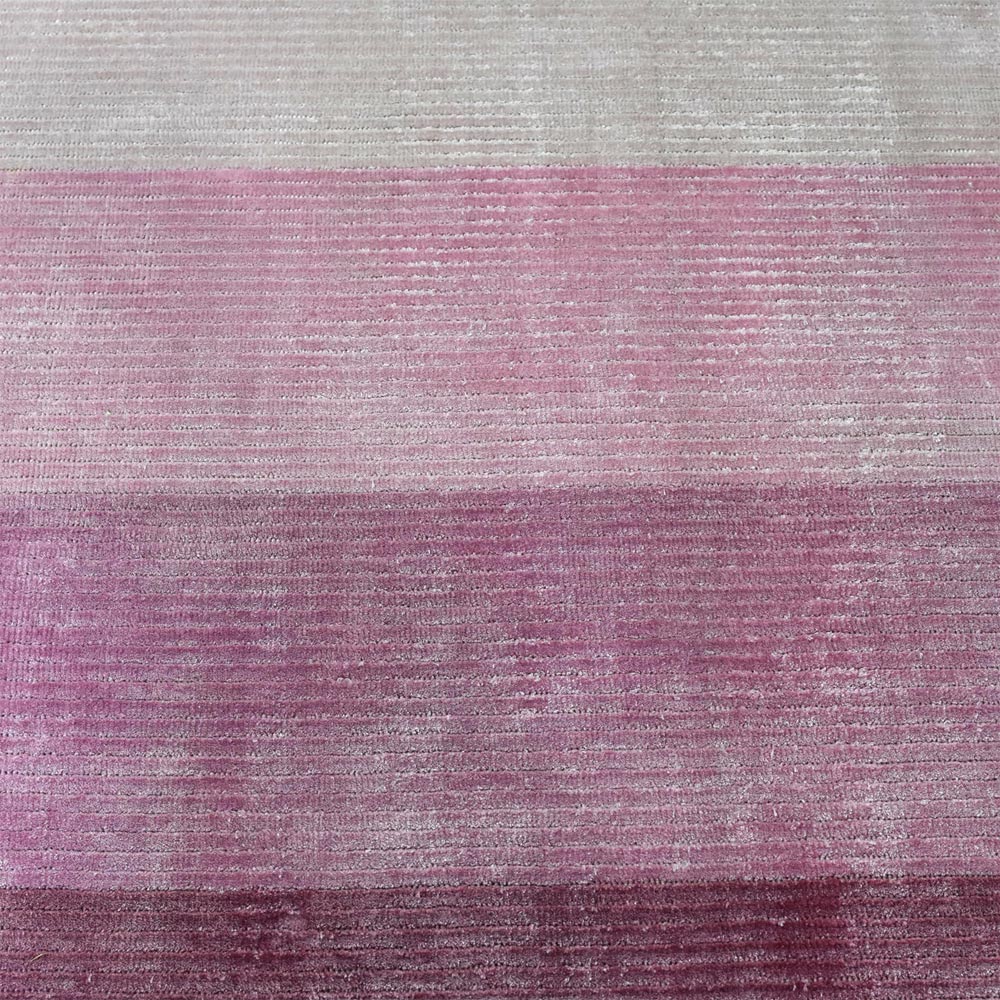 Pink Silk And Viscose Rug