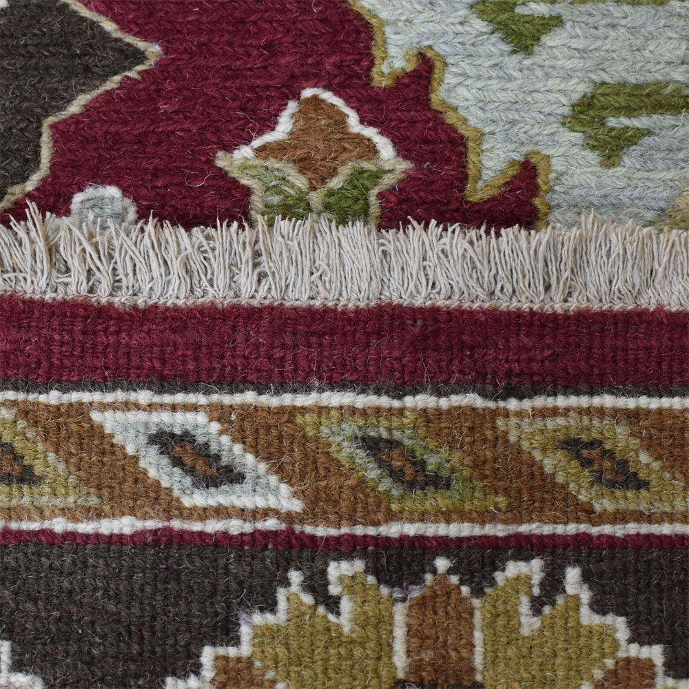 Chandrika Hand Knotted Sumak Wool Rug