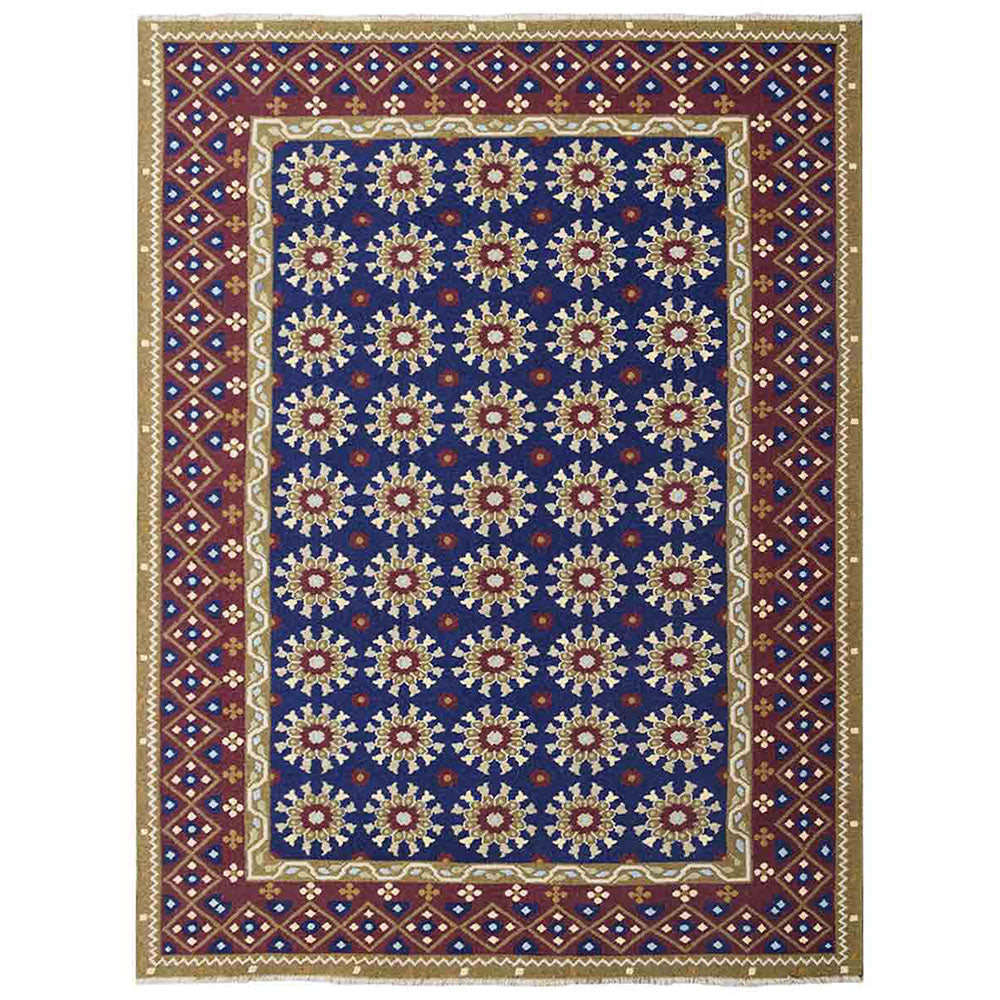 Jaipur Hand Knotted Sumak Wool Area Rug