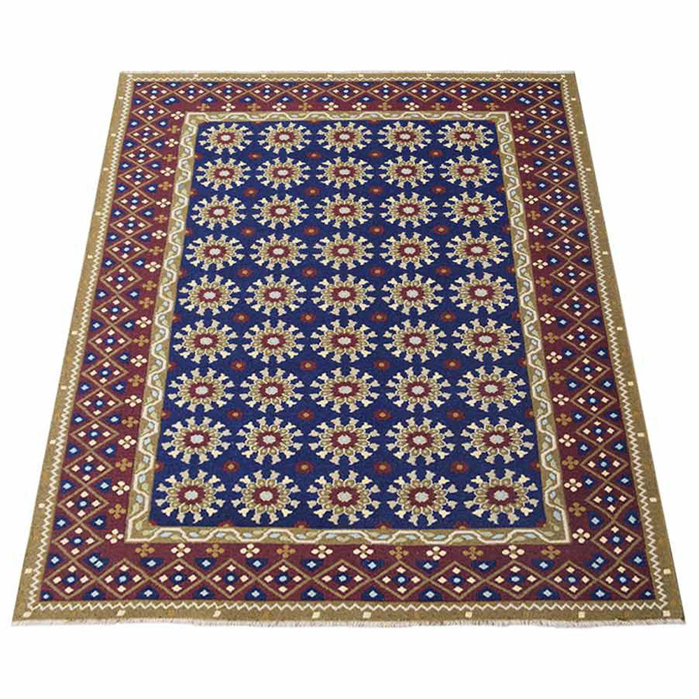 Jaipur Hand Knotted Sumak Wool Area Rug