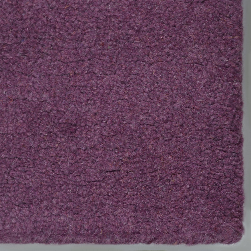Purple Hand Knotted Tibbati Wool Rug