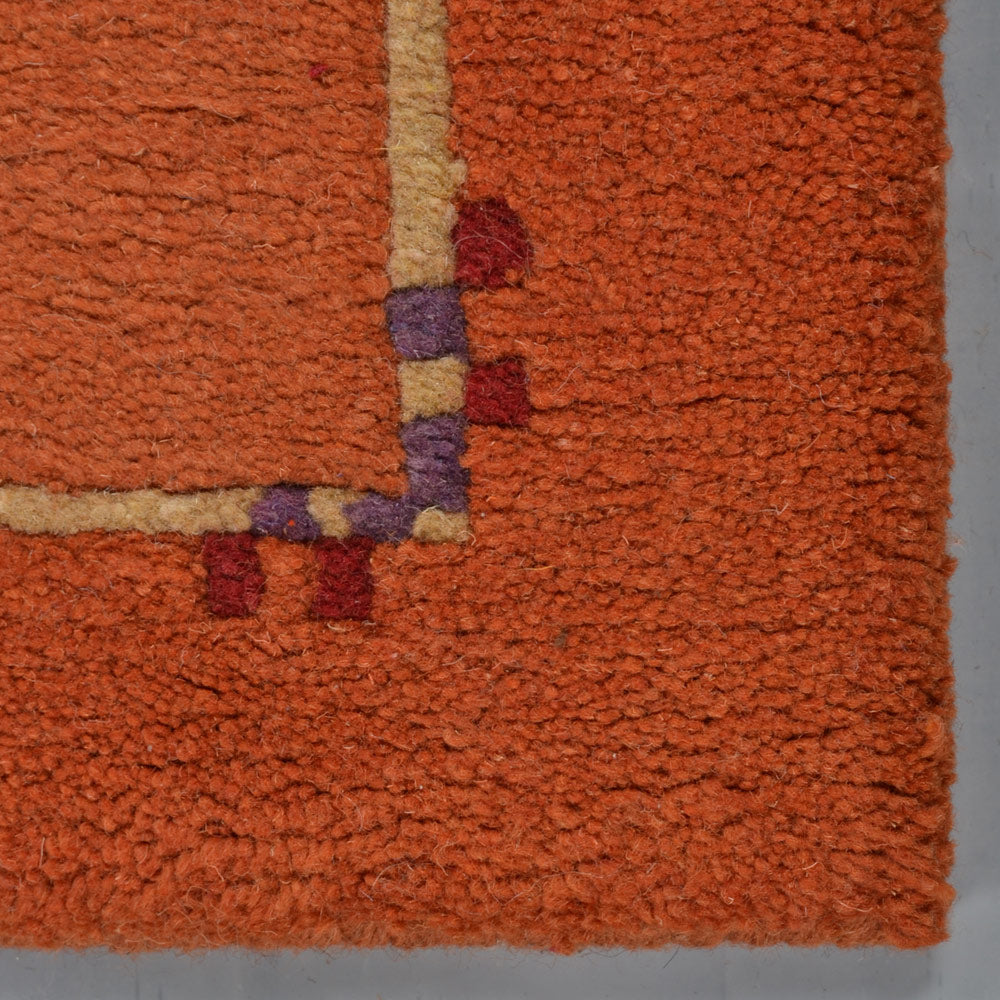 Nova Hand Knotted Tibbati Orange Rug