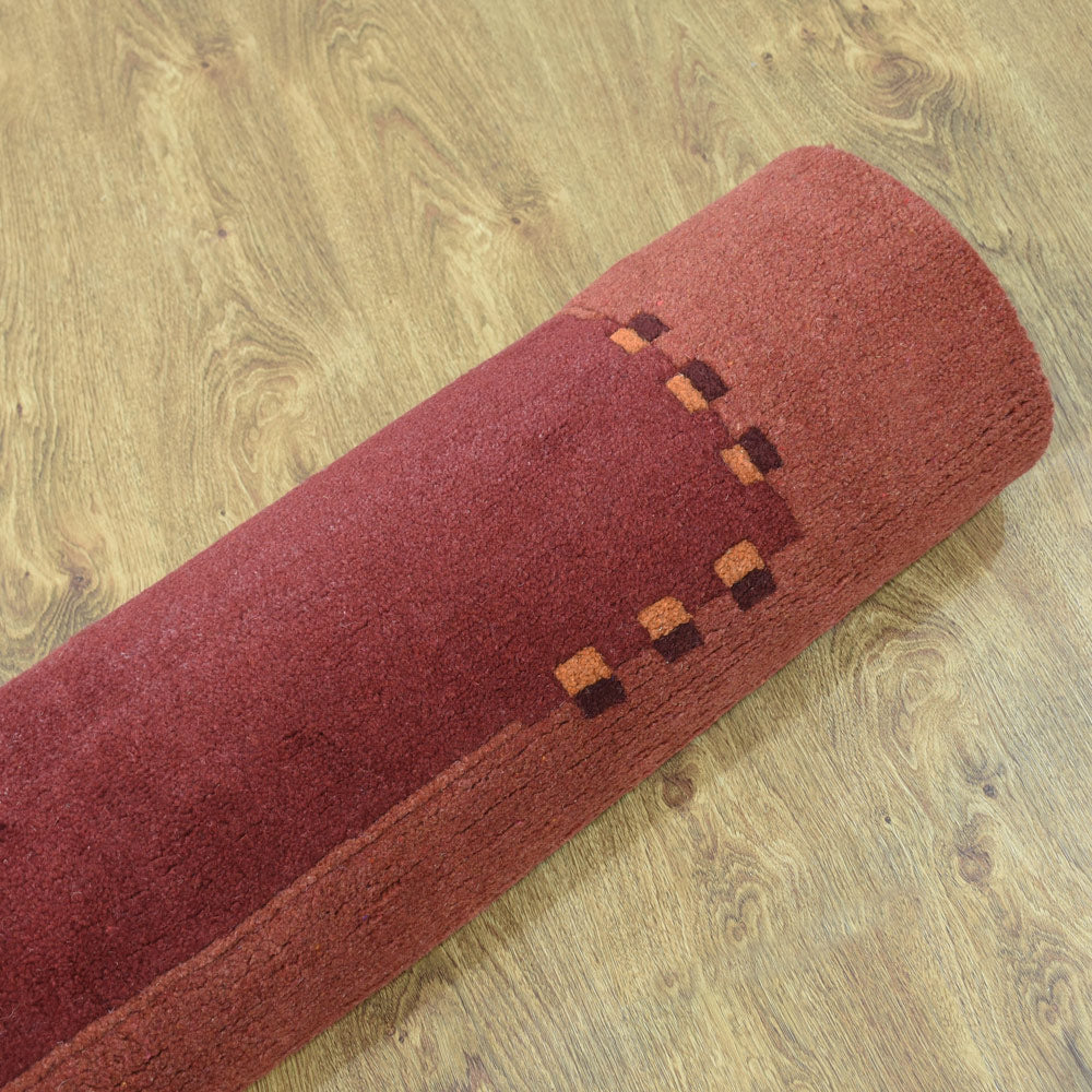 Nova Hand Knotted Tibbati Red Rug