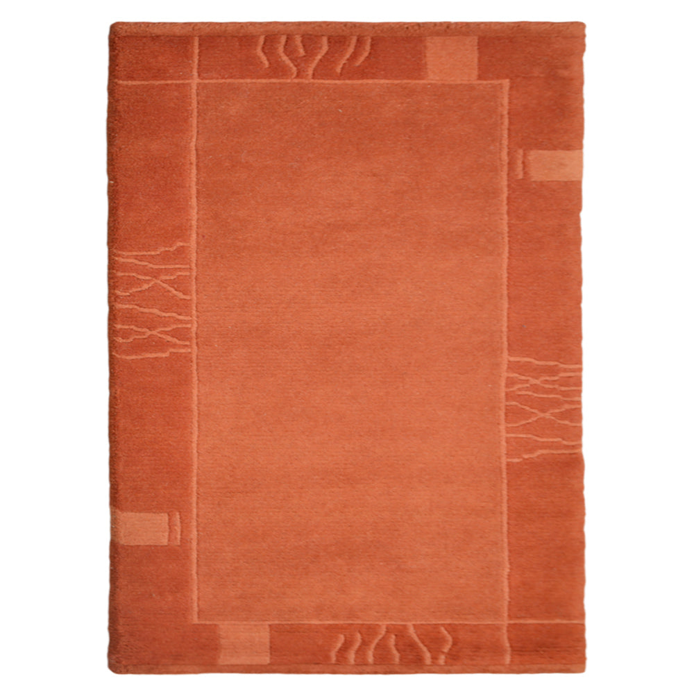 Nova Hand Knotted Tibbati Orange Rug