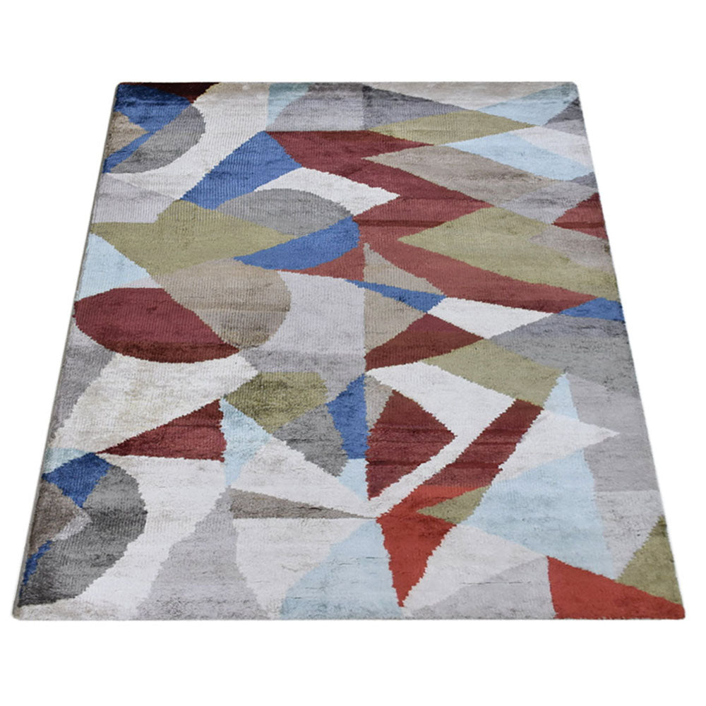 Udeep Hand Knotted Viscose Area Rug