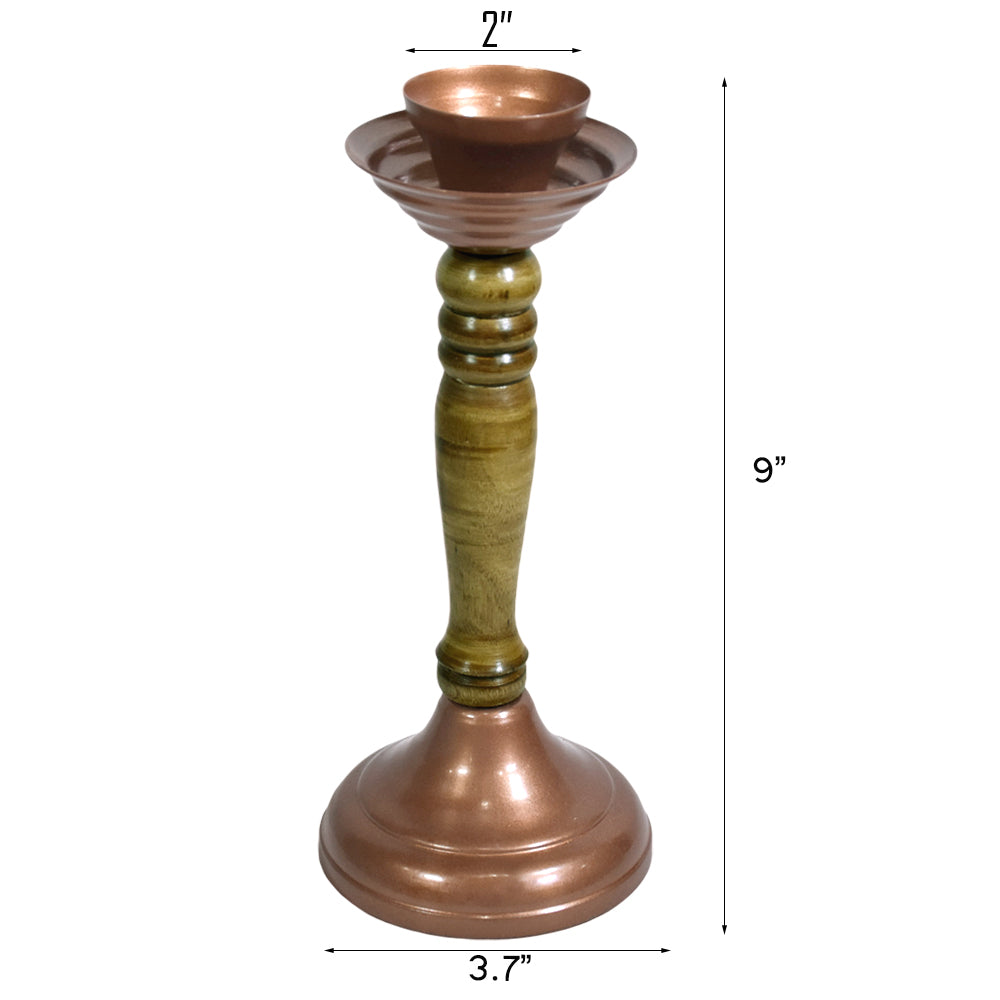 Beacon Bronze Pillar Candle Holder