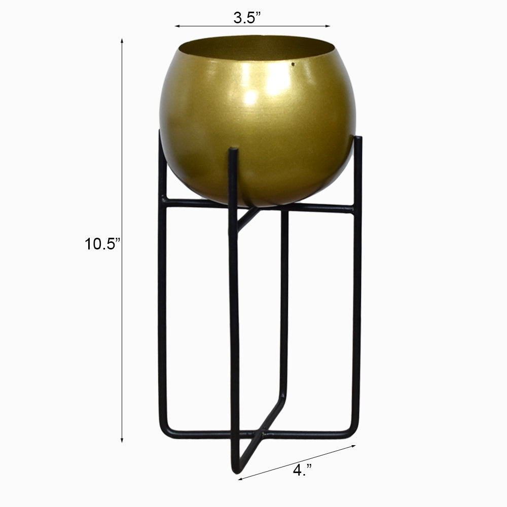 Urbane Gold Pot Planter