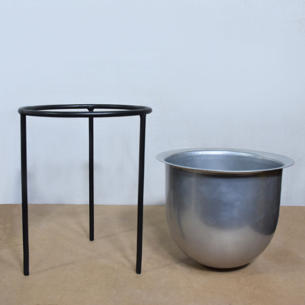 Tamsin Silver Pot Planter