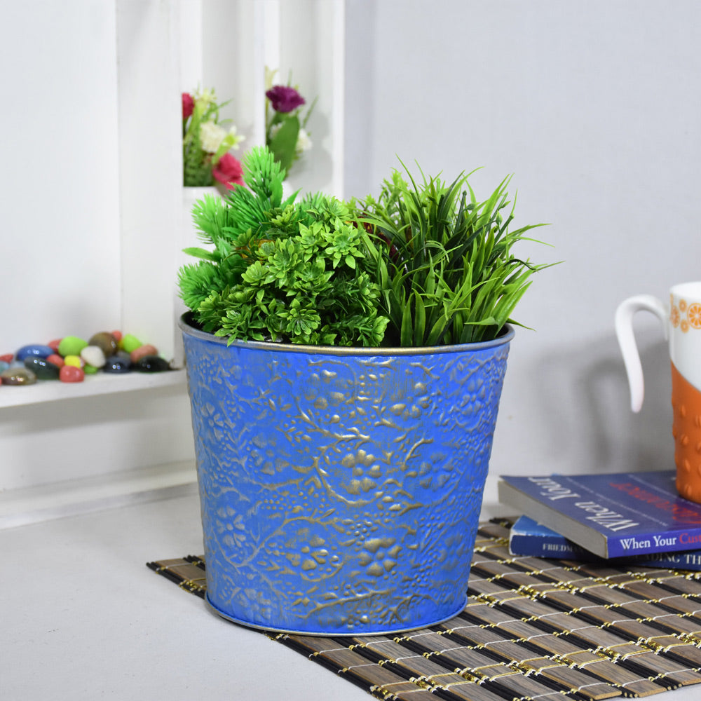 Kaelin Blue Pot Planter