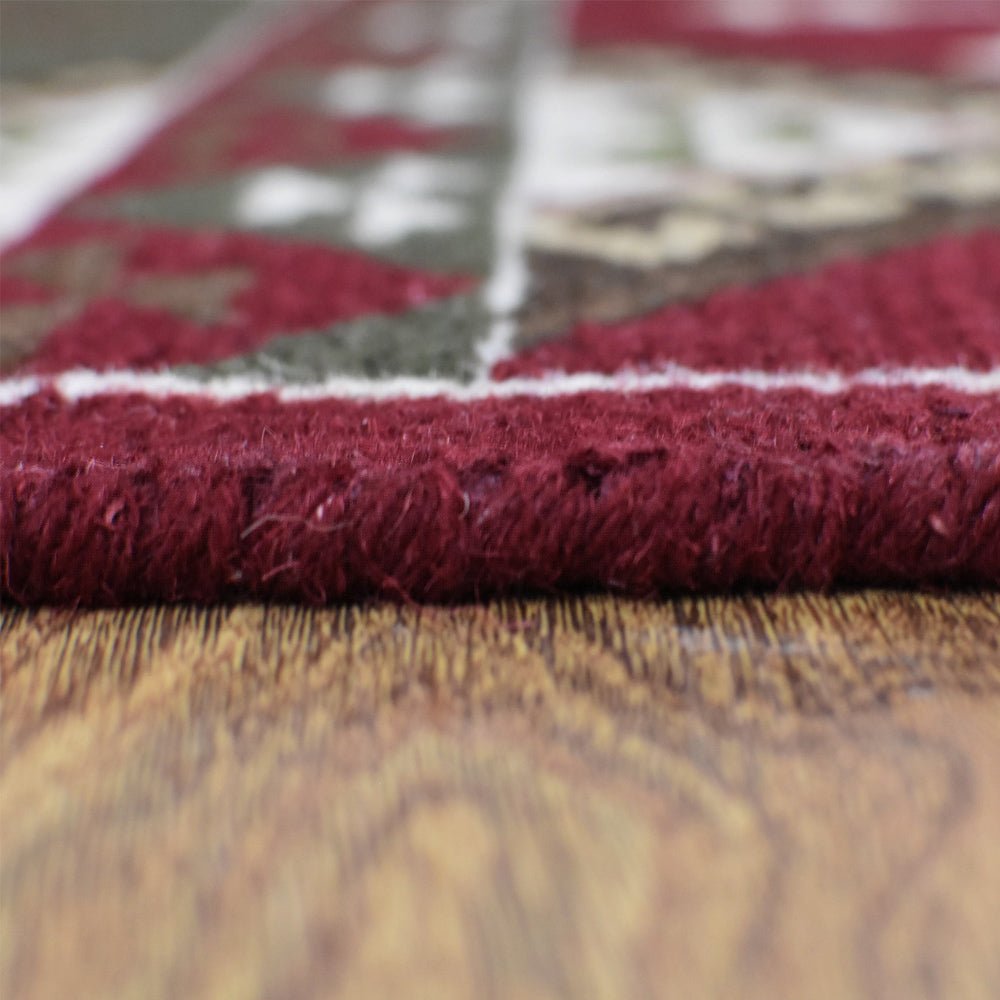 Aarohan Hand Knotted Sumak Wool Rug - BBH HOMES LLC