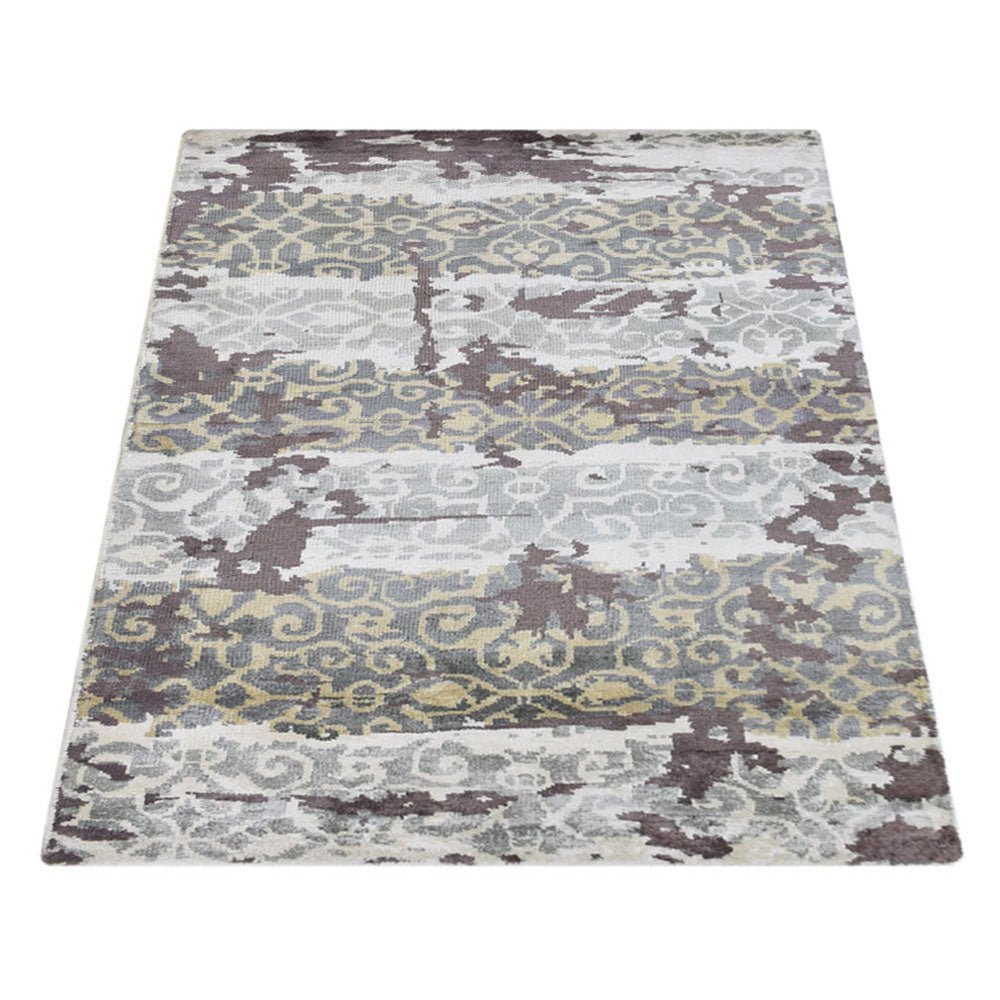 Agra Hand Knotted Viscose Area Rug - BBH HOMES LLC