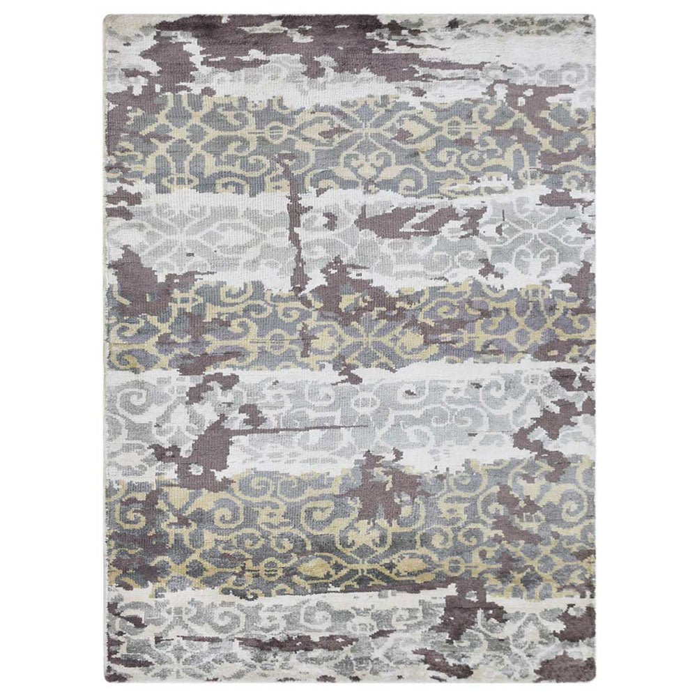 Agra Hand Knotted Viscose Area Rug - BBH HOMES LLC