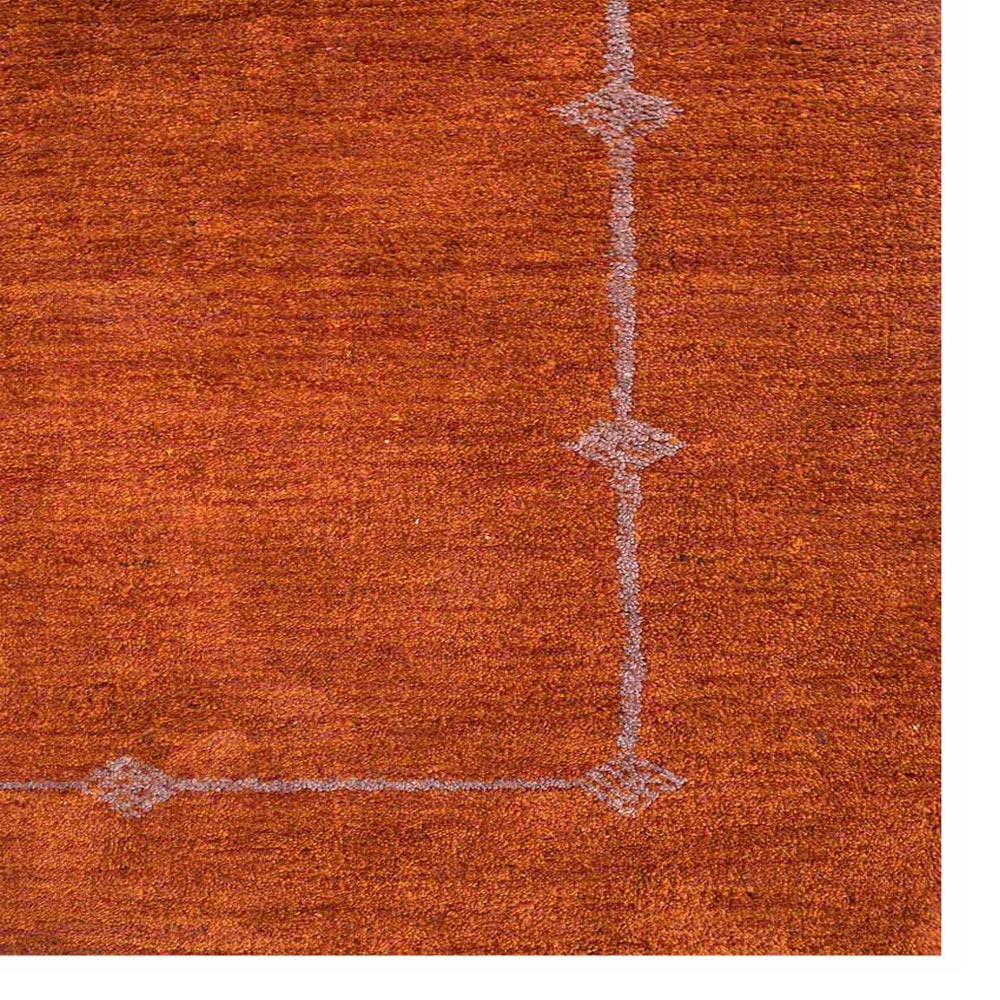 Amber Frame Hand Knotted Silk & Wool Area Rug - BBH HOMES LLC