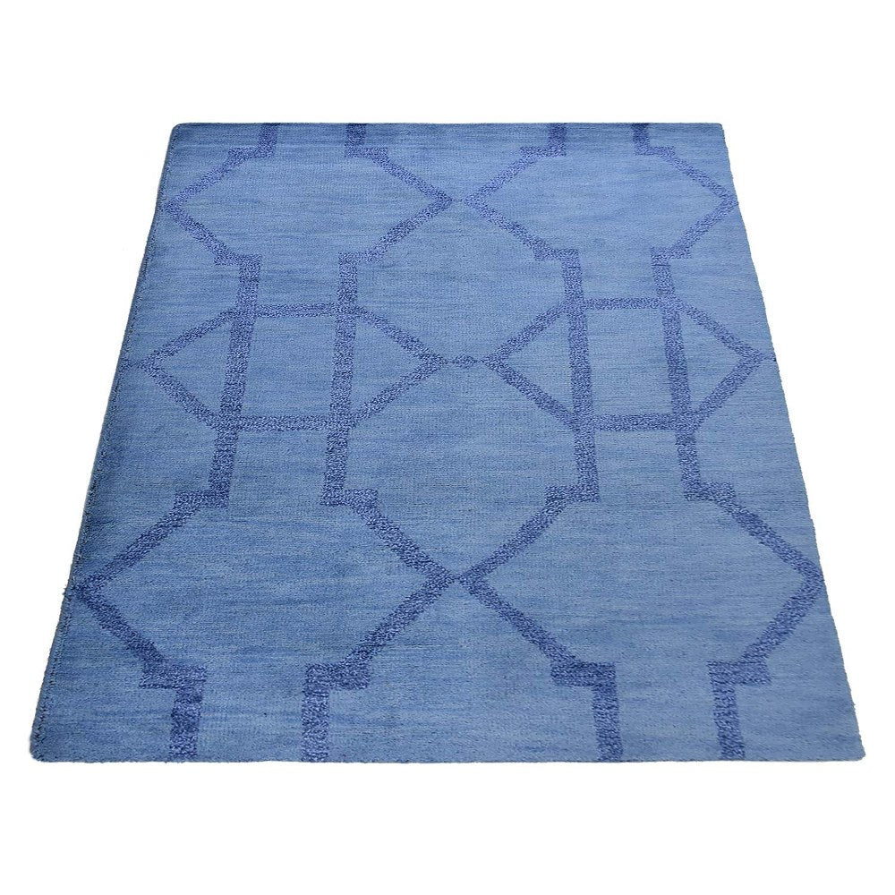 Avanti Hand Knotted Wool Light Blue Area Rug - BBH HOMES LLC