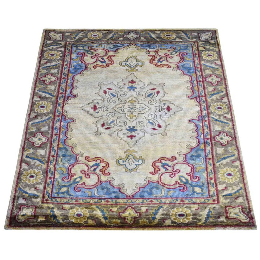 Betws - y - Coed Hand Knotted Viscose Area Rug - BBH HOMES LLC