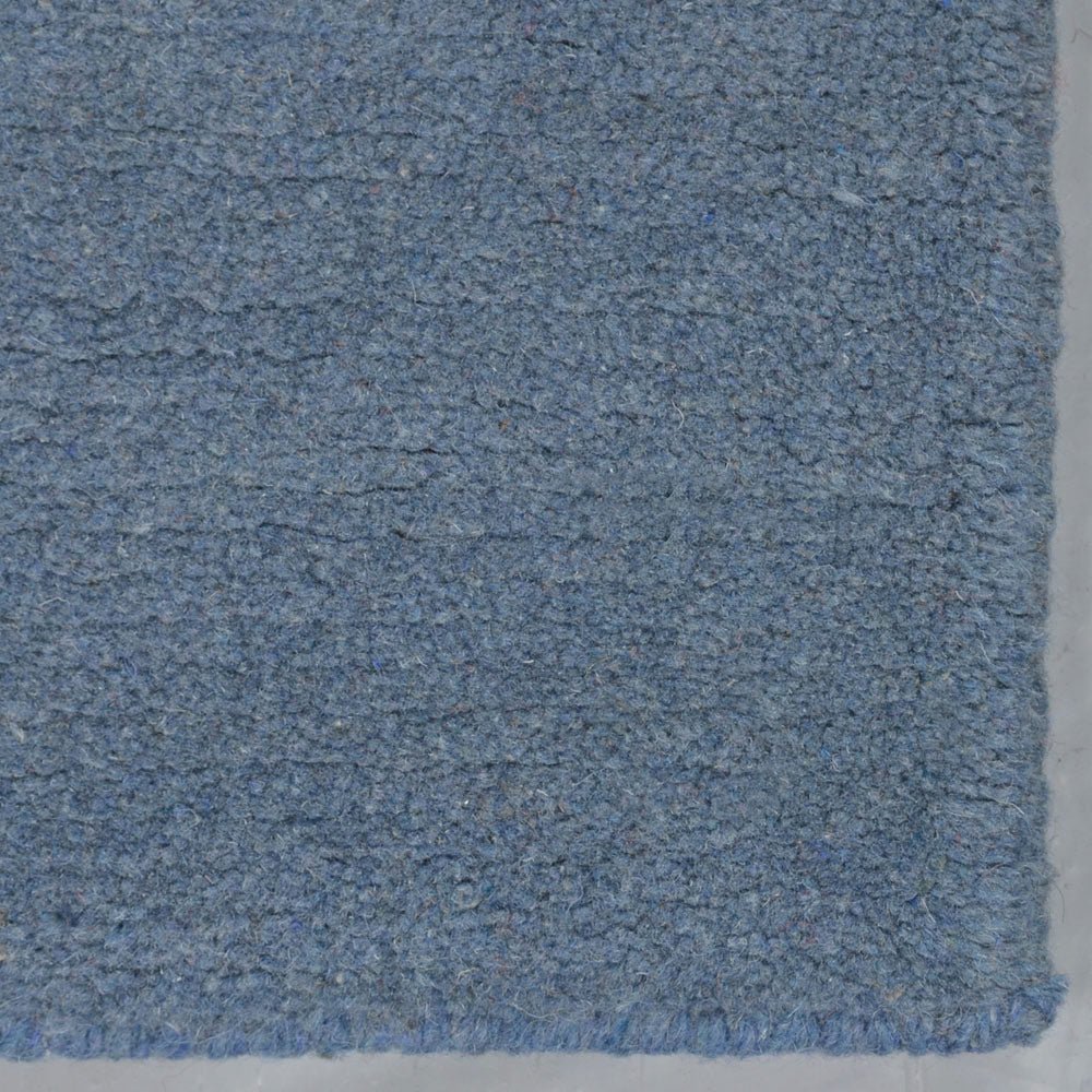 Blue Hand Knotted Tibbati Wool Rug - BBH HOMES LLC
