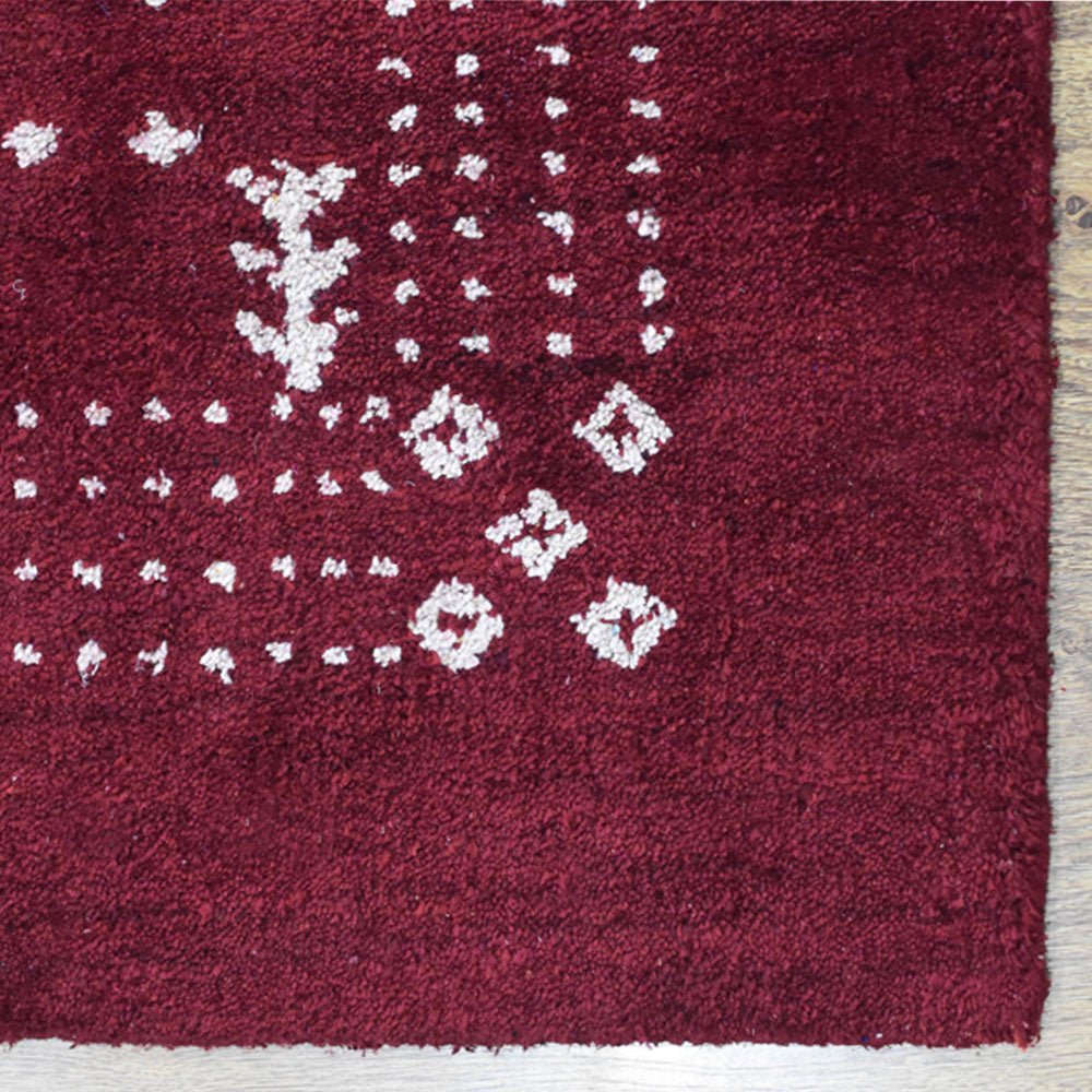 Bria Hand Knotted Silk & Wool Red Area Rug - BBH HOMES LLC