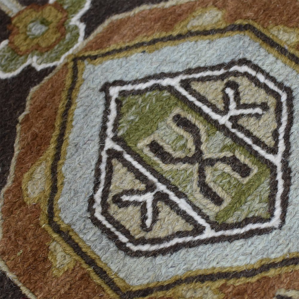 Chandrika Hand Knotted Sumak Wool Rug - BBH HOMES LLC