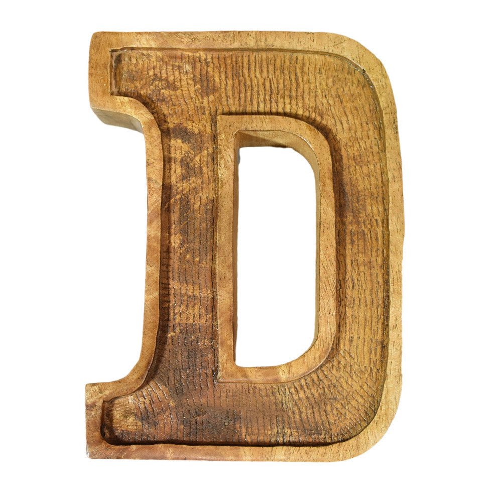 Classic Grain - Finished Mango Wood Alphabet & Number Blocks - BBH HOMES LLC
