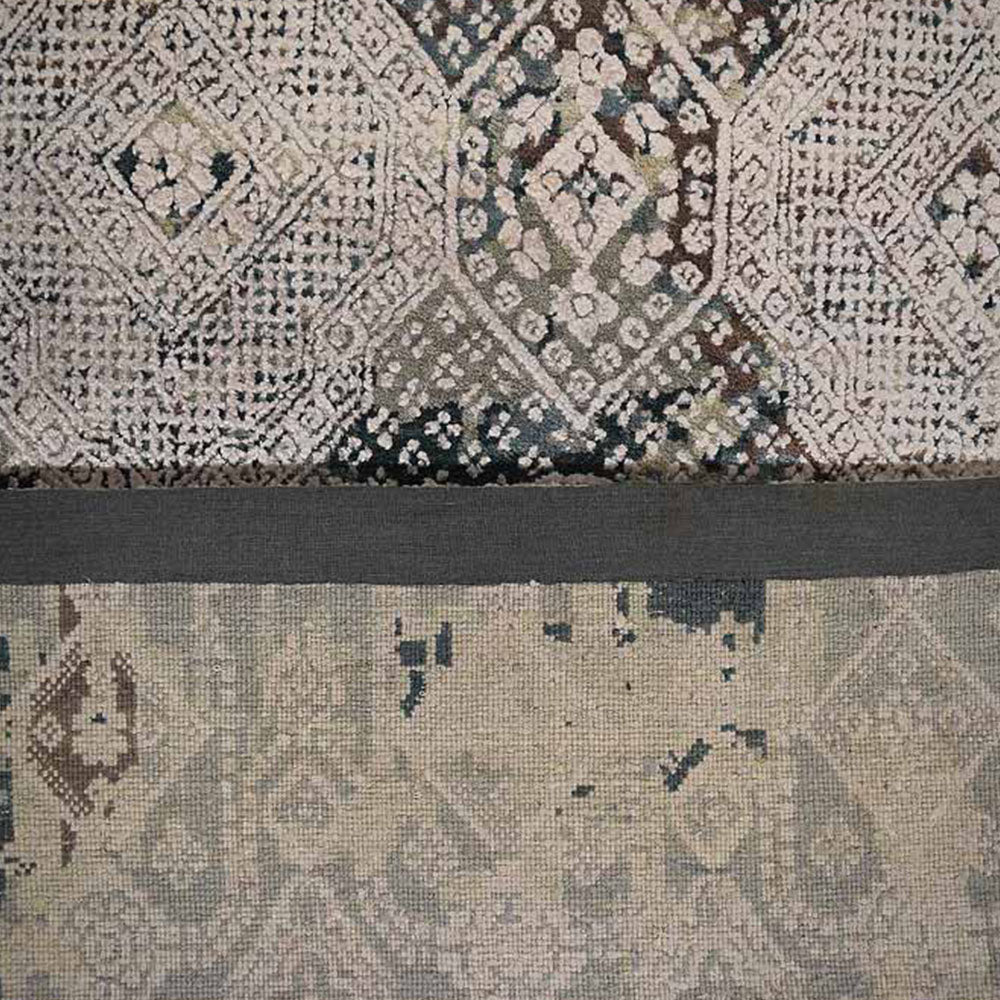 Cuenca Hand Knotted Persian Wool And Viscose Area Rug - BBH HOMES LLC