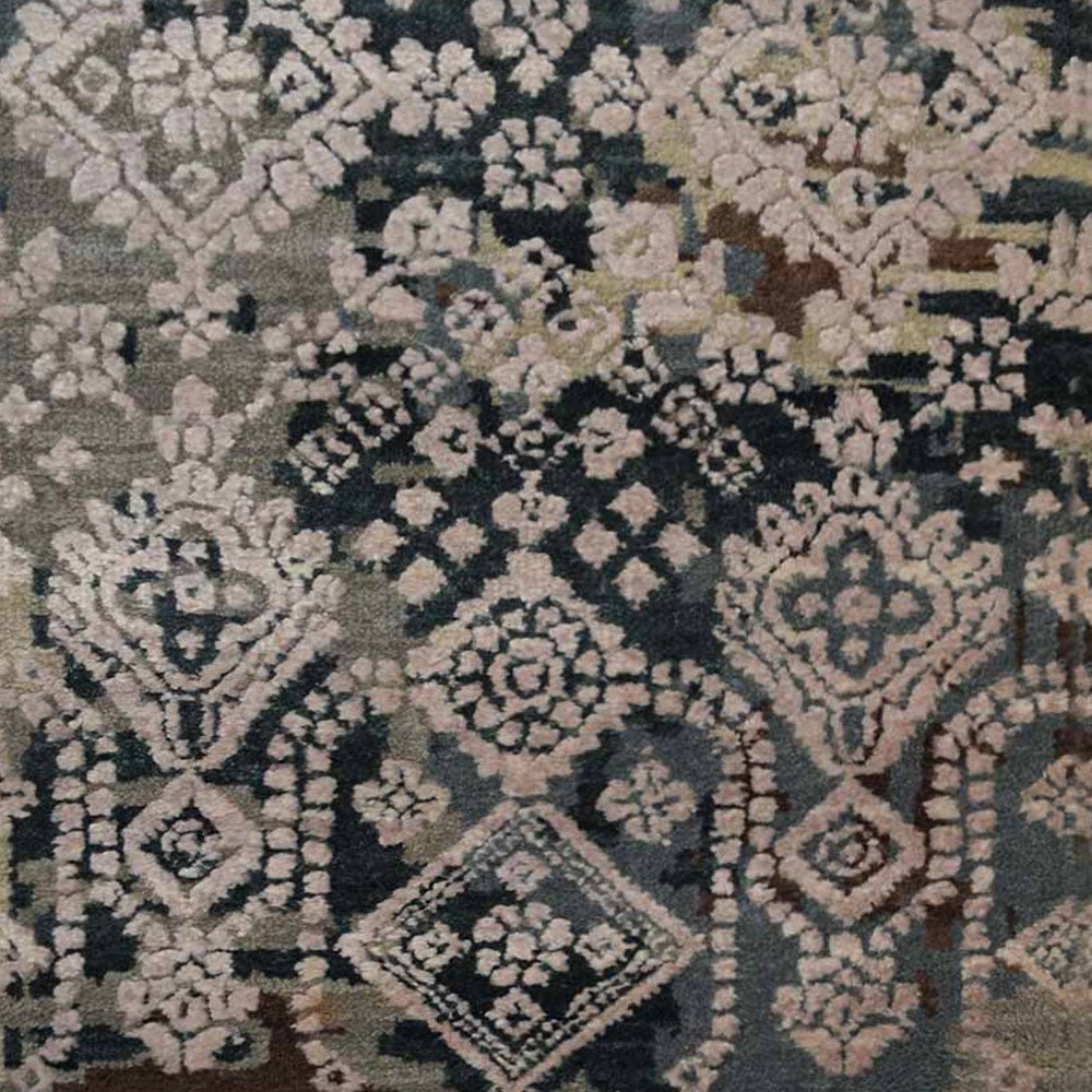 Cuenca Hand Knotted Persian Wool And Viscose Area Rug - BBH HOMES LLC