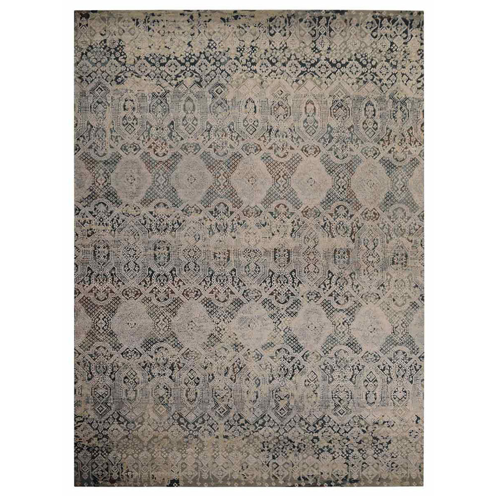 Cuenca Hand Knotted Persian Wool And Viscose Area Rug - BBH HOMES LLC