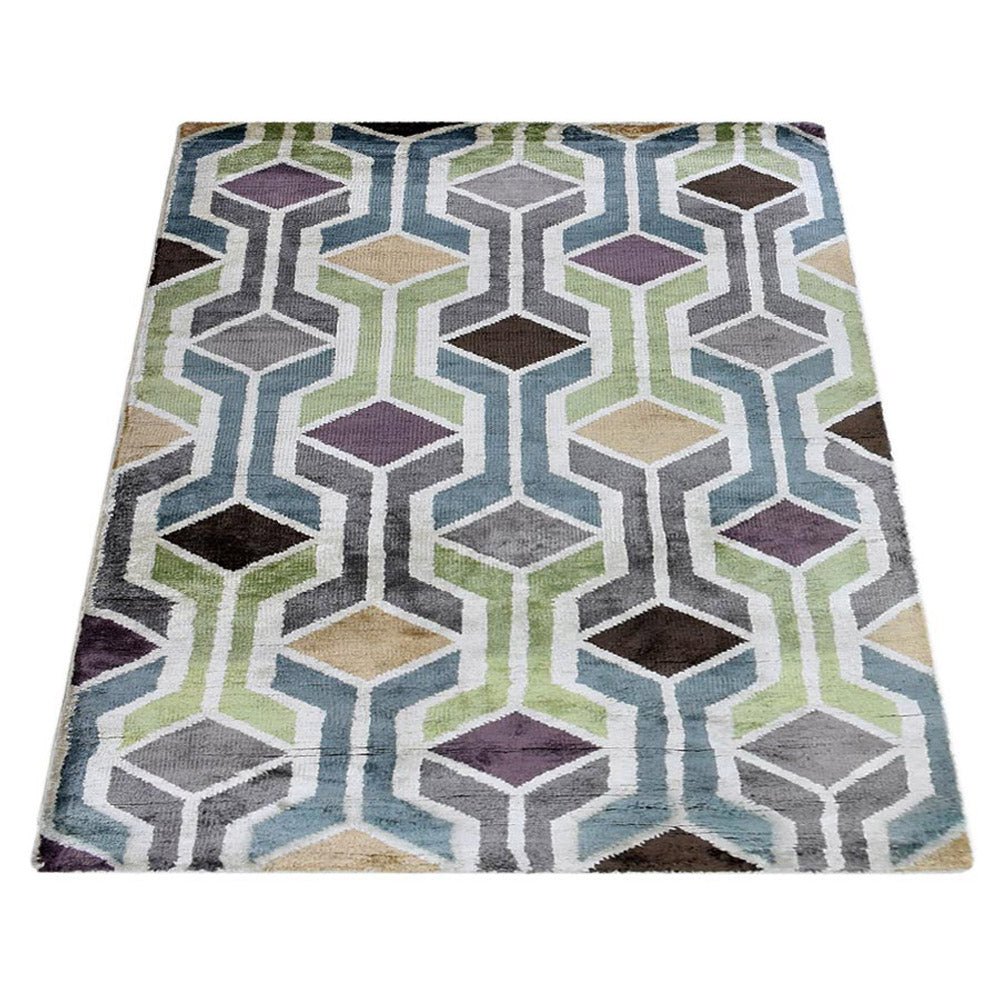 Gubbio Hand Knotted Viscose Area Rug - BBH HOMES LLC