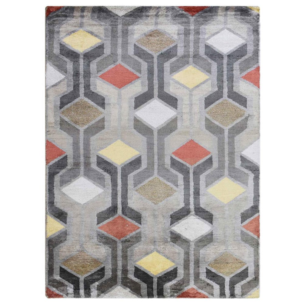 Henningsvær Hand Knotted Viscose Area Rug - BBH HOMES LLC