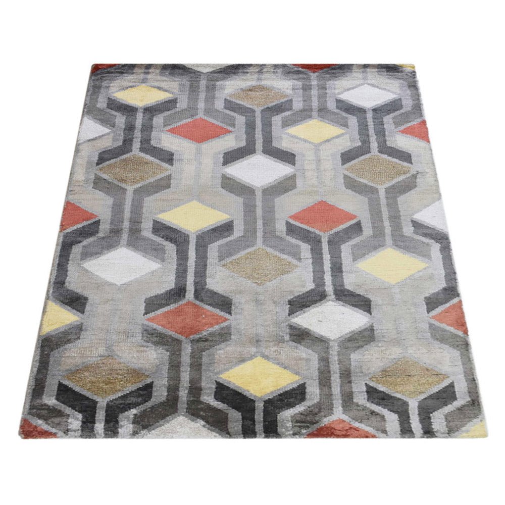 Henningsvær Hand Knotted Viscose Area Rug - BBH HOMES LLC