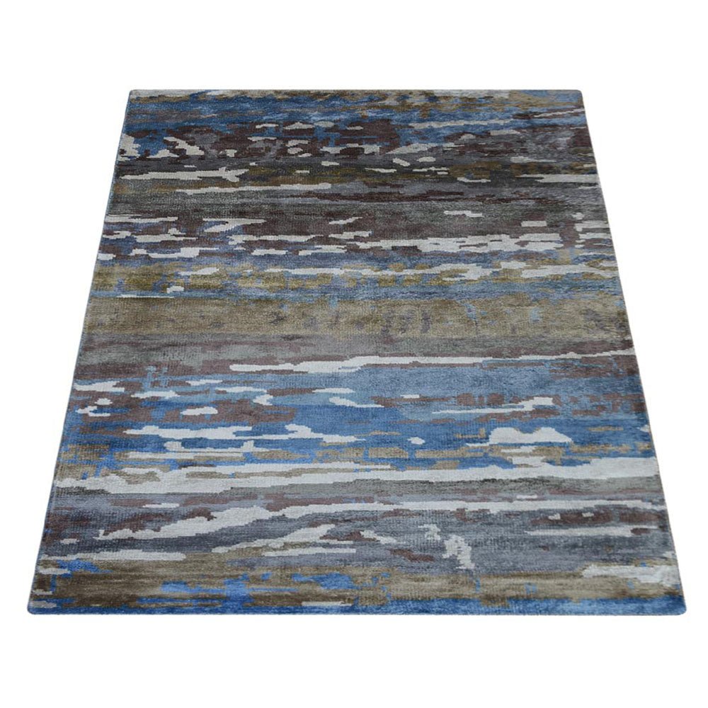 Himansh Hand Knotted Viscose Area Rug - BBH HOMES LLC