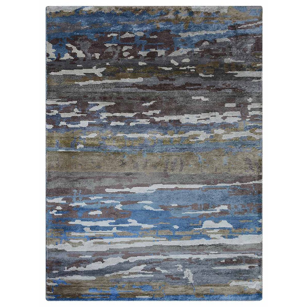 Himansh Hand Knotted Viscose Area Rug - BBH HOMES LLC
