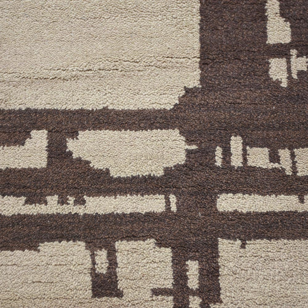 Ian Hand Knotted Wool Beige Area Rug - BBH HOMES LLC